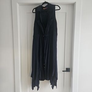 Catherine Malandrino Navy Asymmetrical Dress